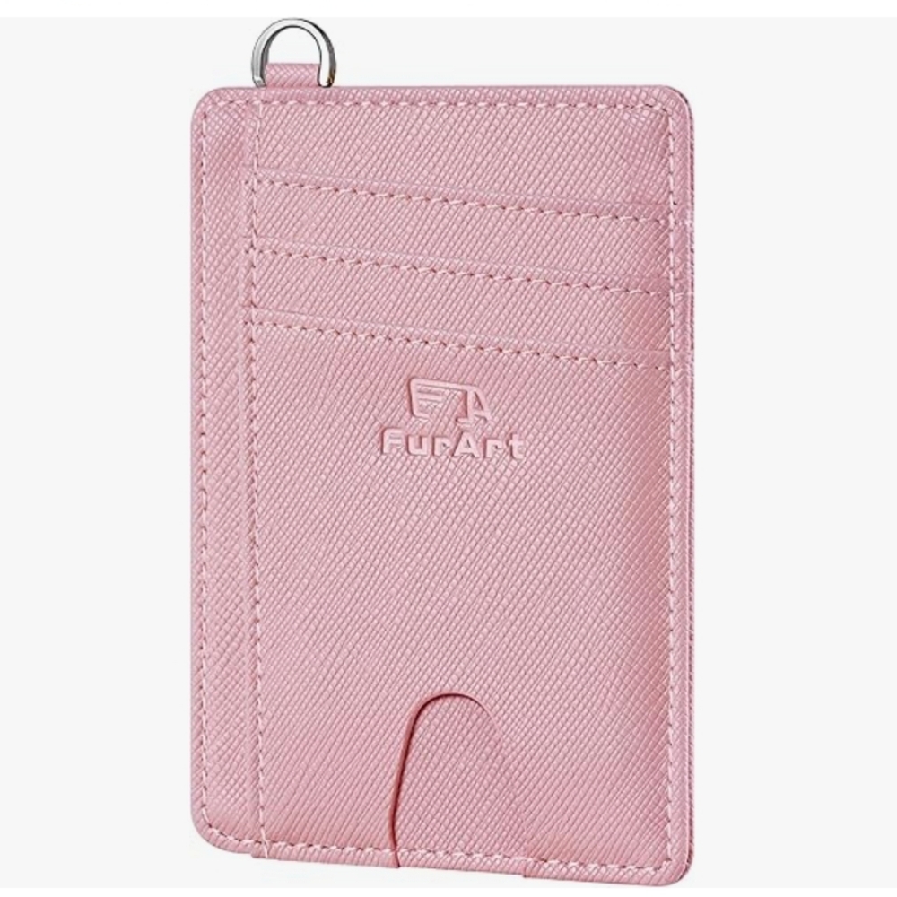 ☀️Pink Card Holder with ID Window